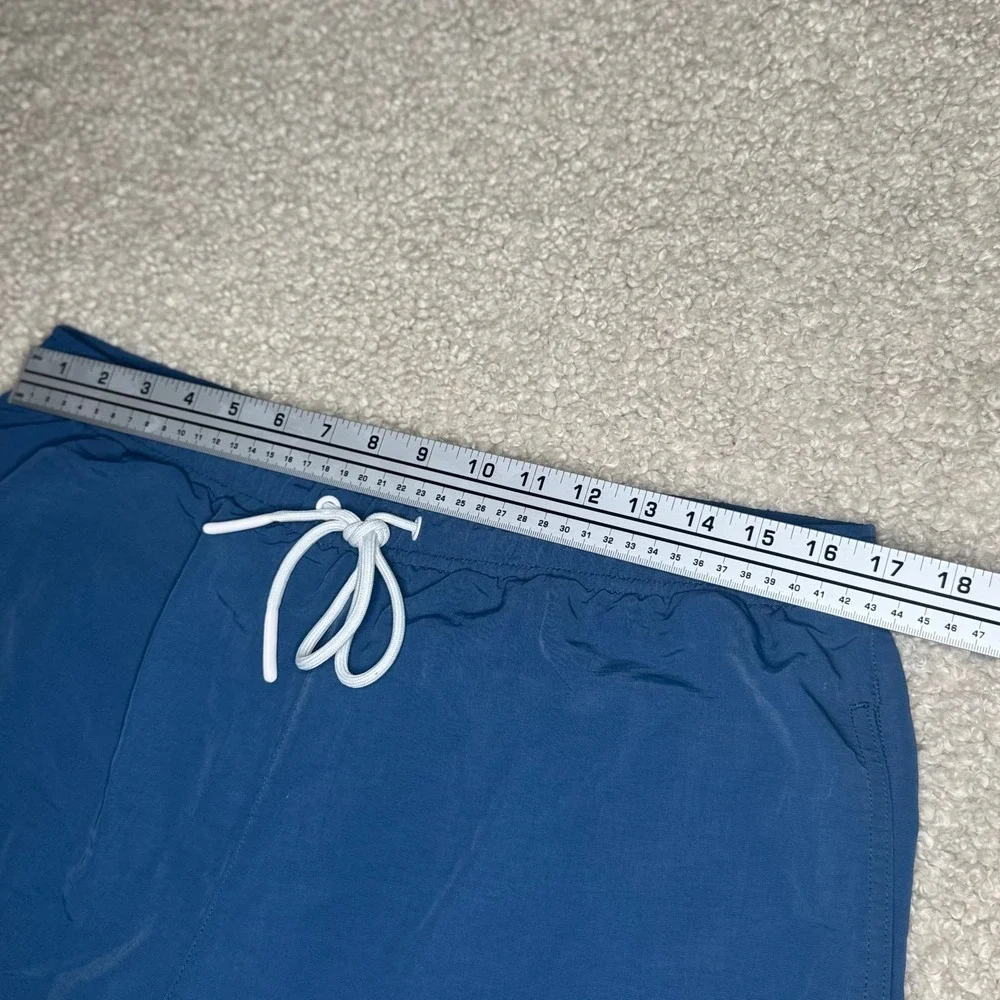 Playboy‎ x PacSun Men's L Blue Swim Trunks Mesh Lined Shorts Embroidered Logo